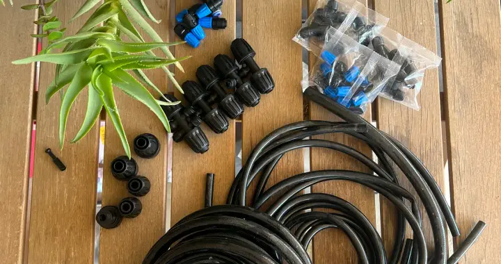 Outdoor irrigation hoses and fittings